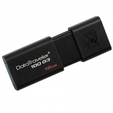 金士頓（Kingston）DT 100G3 16GB USB3.0 U盤黑色贈品單拍不發(fā)貨