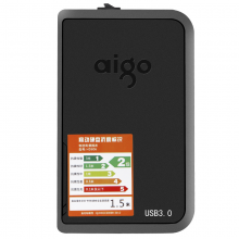 愛國者（aigo）HD806 4TB 移動硬盤 USB3.0 黑色