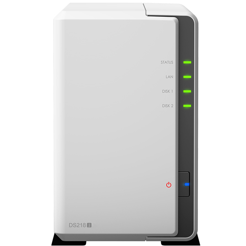 群暉（Synology）DS218j 2盤位NAS網(wǎng)絡存儲服務器 （無內(nèi)置硬盤）