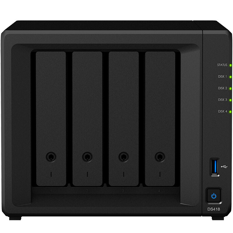  群暉（Synology）DS418 四盤位 NAS網(wǎng)絡(luò)存儲服務(wù)器（無內(nèi)置硬盤）